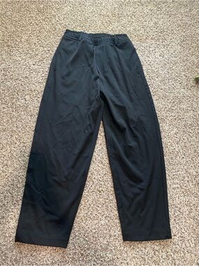 about:blank black stretch trousers pants athleticwear work street wear stretch